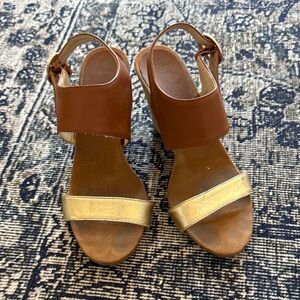 Wedge espadrille sandals